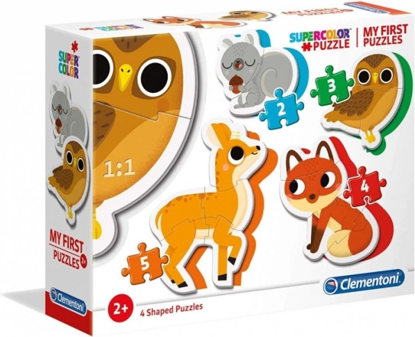 Clementoni i miei primi puzzle animaletti del bosco 4 in 1