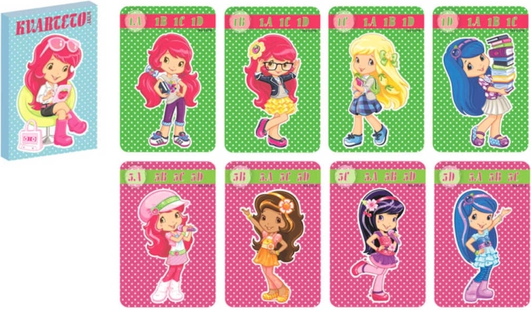 Gioco di carte quartetto Fragolina Dolcecuore (Strawberry Shortcake)
