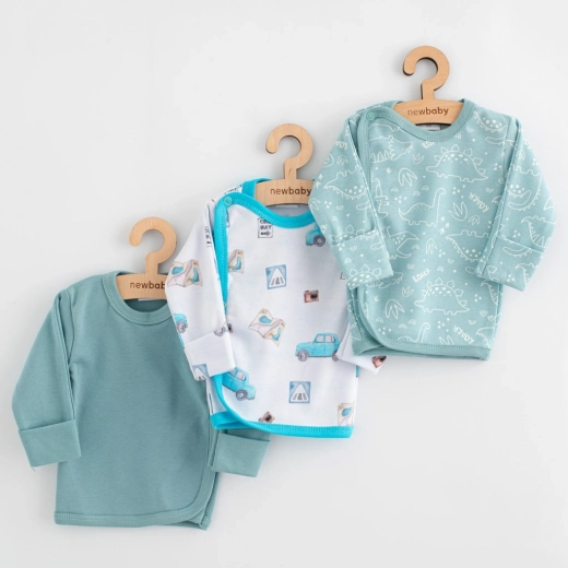 Camicina neonato New Baby Classic II, 3 pz, maschietto, taglia 56 (0–3 mesi)