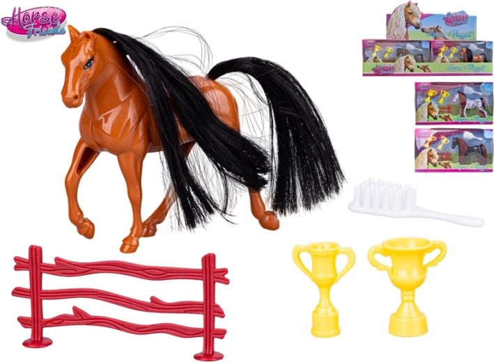 Horse Friends cavallo con accessori 9,5 cm