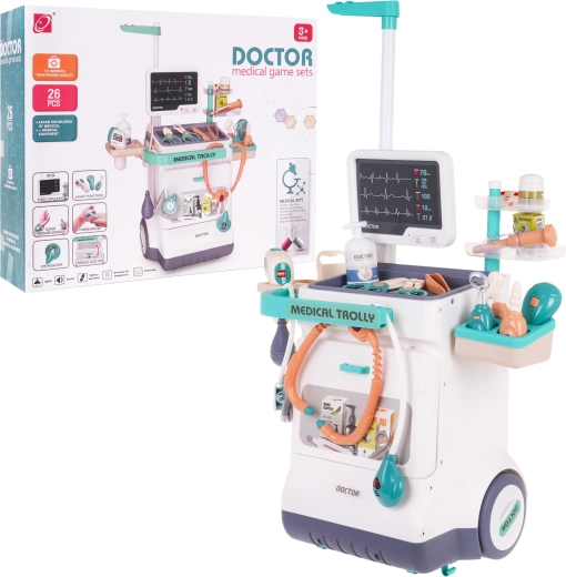 Carrello medico interattivo per bambini 3+