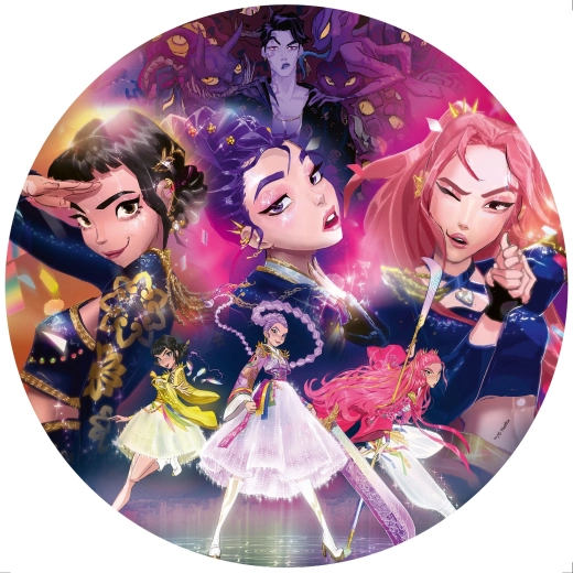 Puzzle rotondo Ravensburger K-pop: Cacciatrici di demoni 500 pezzi