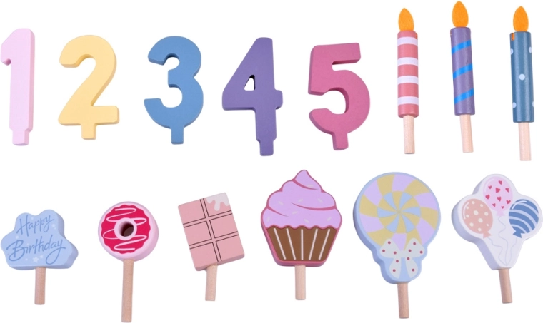 Decorazioni intercambiabili e numeri 1–5