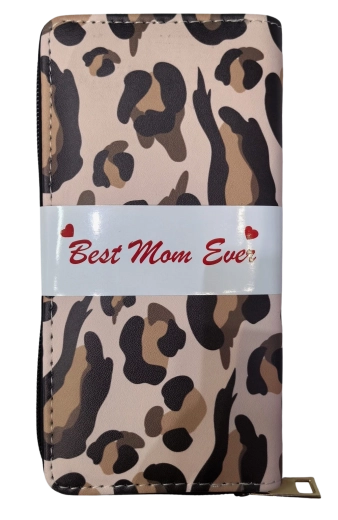 Portafoglio da donna PINK con motivo leopardato