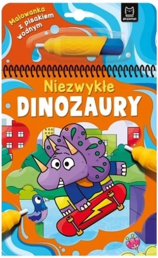 Acquerelli ad acqua con pennarello ad acqua – Dinosauri straordinari