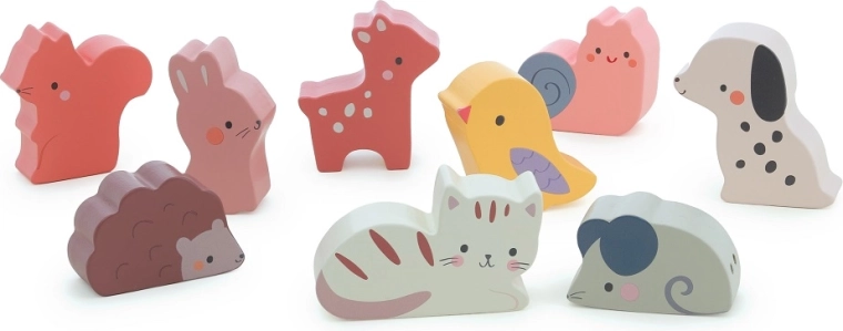 Vilac animaletti sonori in legno Sarah Betz (9 pz)
