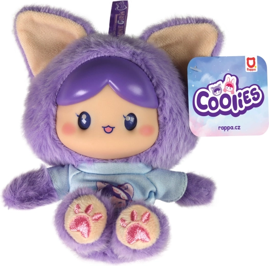 Bambola di peluche Coolies viola 15 cm