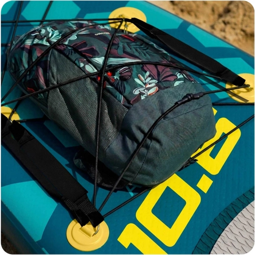 Sistema bungee anteriore per l’attrezzatura