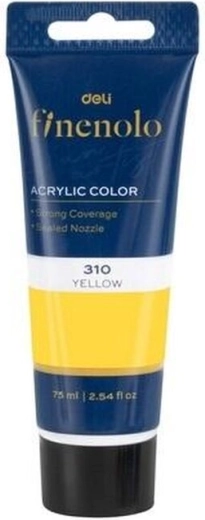 Vernice acrilica giallo chiaro 75 ml