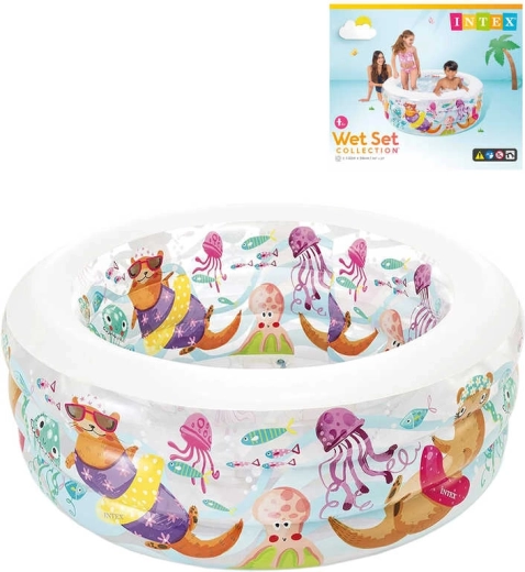 Piscina gonfiabile per bambini con lontre 152 × 56 cm
