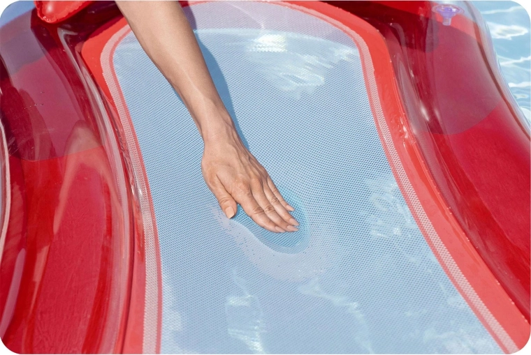 Rete traspirante per un piacevole raffrescamento