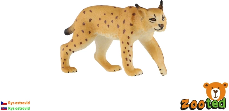 Figurina di lince eurasiatica da 9 cm