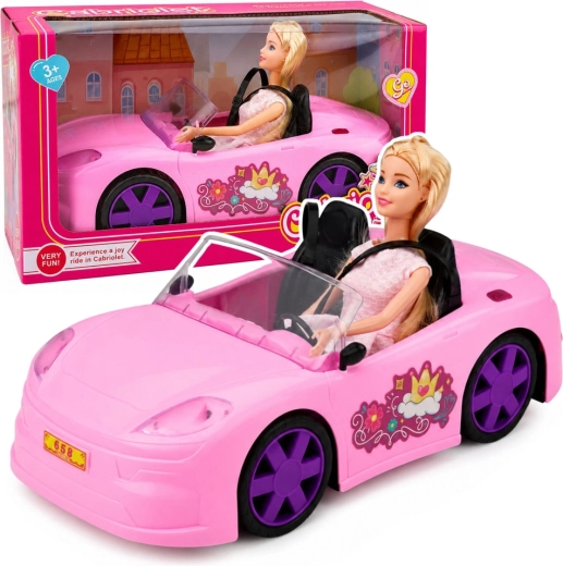 Bambola Bella in cabriolet rosa