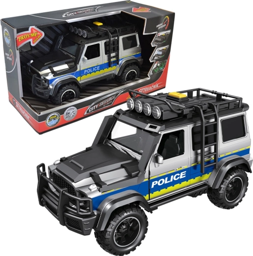 Auto della polizia fuoristrada 1:14 City Service Car con luci e suoni
