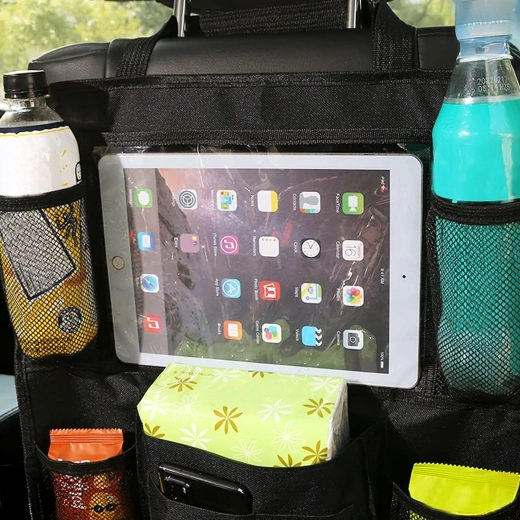Tasca trasparente per tablet per intrattenimento in viaggio