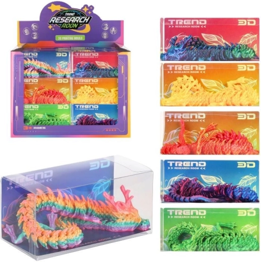 Drago 3D antistress snodabile, 44 cm - 1 pezzo