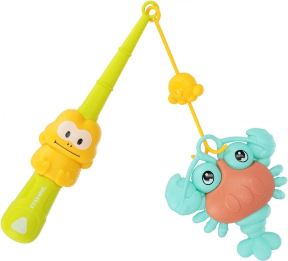 Divertente pesca con la canna