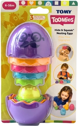Uova matrioska TOMY Toomies Hide and Squeak viola