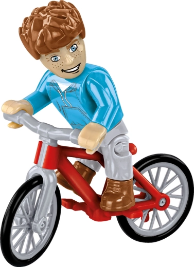 Minifigure del ciclista per giocare ed esporre
