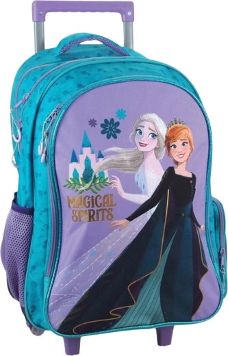 Zaino scolastico con ruote Frozen Magical Spirits turchese