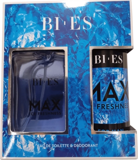 Set regalo da uomo BI-ES Max Ice Freshness – eau de toilette 100 ml + deodorante 150 ml