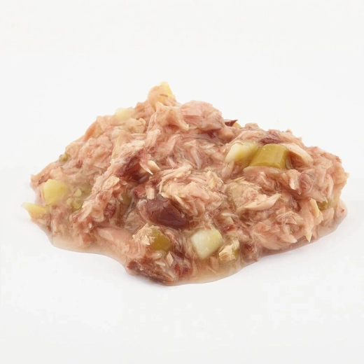 Consistenza succosa con pezzi di tonno