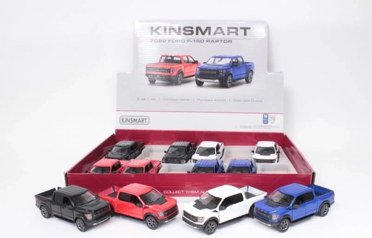 Modellino in metallo Ford F-150 Raptor 2022 (14 cm)