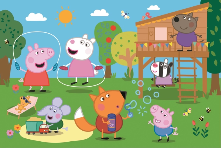 Puzzle Trefl Peppa Pig 24 Maxi Divertimento sul Prato