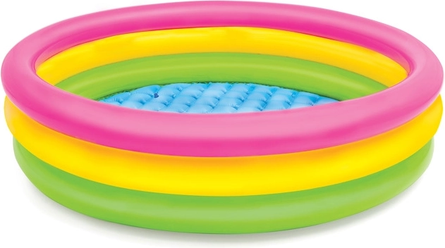 Tre anelli trasparenti colorati