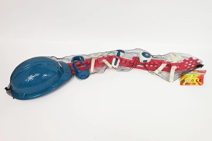 Set di attrezzi per bambini con cintura porta attrezzi e casco protettivo