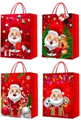 Sacchetto regalo natalizio di dimensione M
