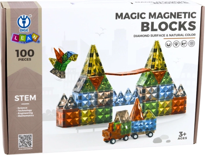 Ricco set da 100 pezzi per piccoli costruttori