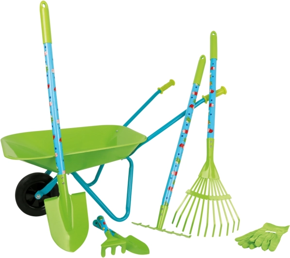 2Kids Set da giardino per bambini con carriola