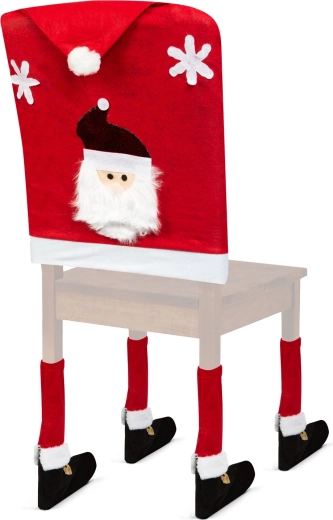 Decorazione natalizia per sedia Babbo Natale - 1 pezzo