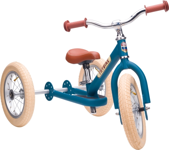 Trybike blu: bicicletta senza pedali 2-in-1 per bambini (triciclo e due ruote)