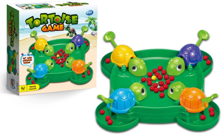Gioco di abilità per famiglie: tartarughe con palline