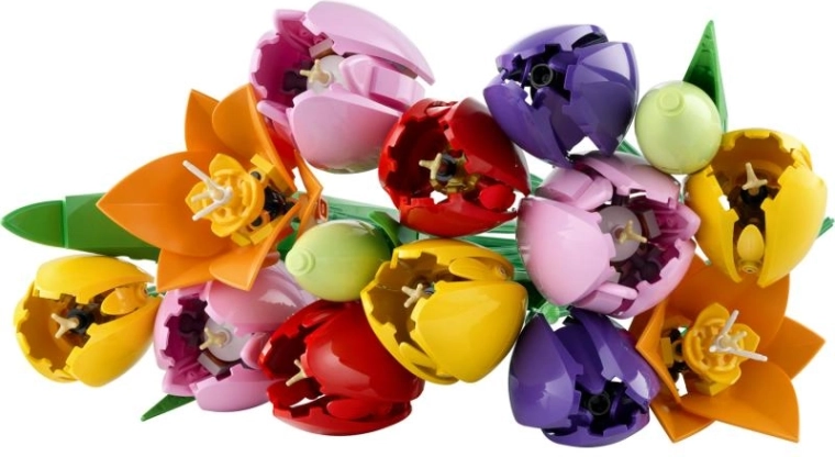 Tulipani realistici in colori vivaci