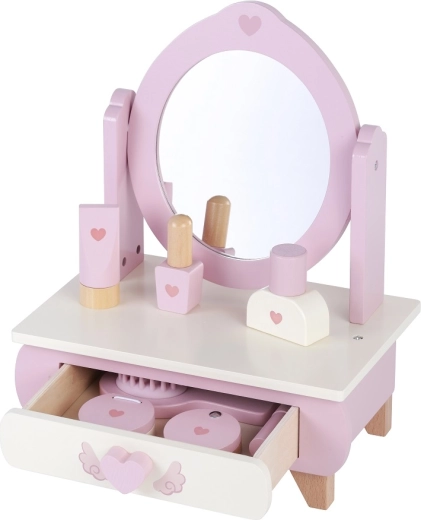 Accessori per il trucco e cassetto portaoggetti