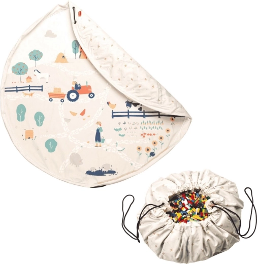 Play&Go Noomad Original tappeto da gioco e sacco portagiochi farm