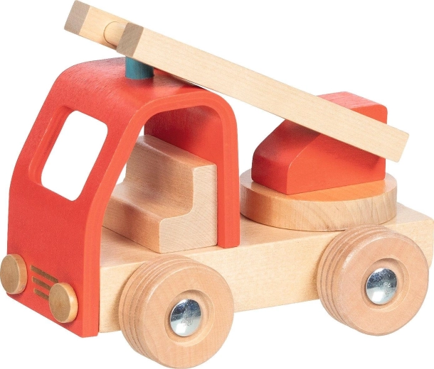 Goki autopompa in legno con scala - 1 pezzo