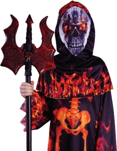 Motivo di fiamme e scheletro