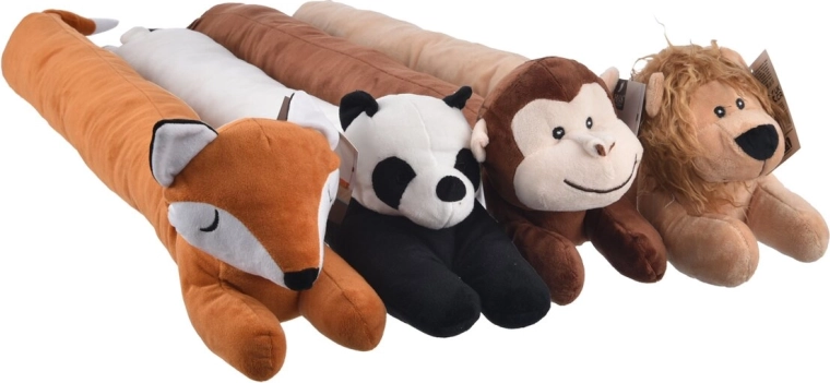 Paraspifferi in peluche a forma di animaletto 90 cm (assortimento 4 soggetti)