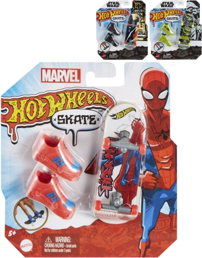 Mattel Hot Wheels Skate set tematico di fingerboard con skateboard e scarpe - 1 pezzo
