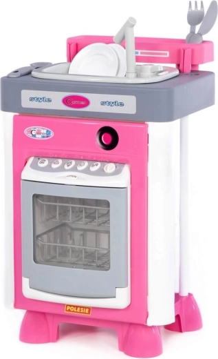 Cucina giocattolo per bambini Carmen con lavello e lavastoviglie