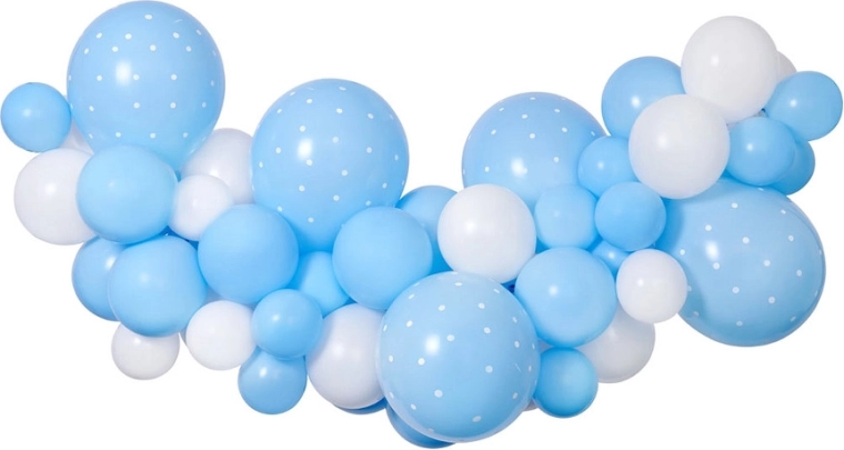 Ghirlanda di palloncini Gemar fai da te baby blue