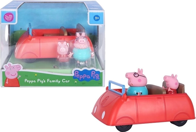 Auto di famiglia di Peppa Pig con 2 personaggi