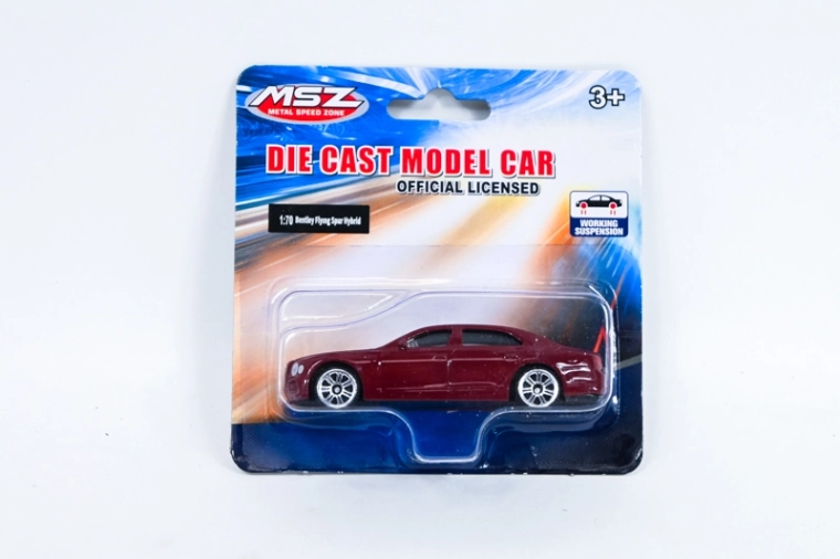 MSZ Bentley Flying Hybrid – modellino in metallo 1:70, bordeaux