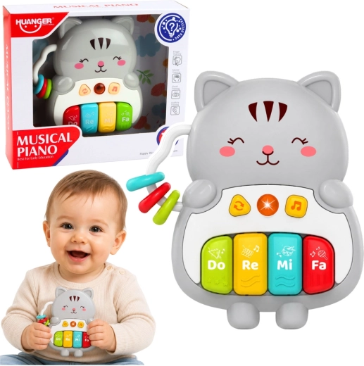 Carrozzina educativa musicale – pianoforte per bambini con luce