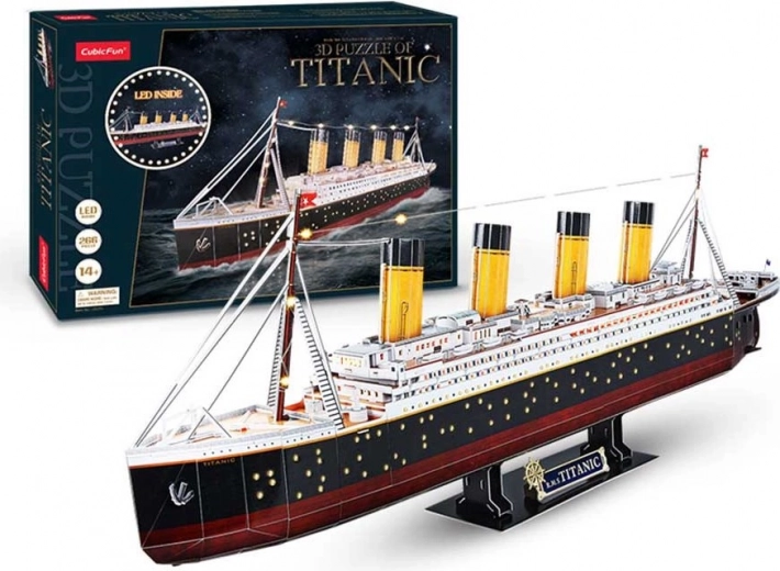 Puzzle 3D luminoso Titanic 266 pezzi