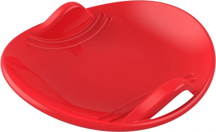 Slittino rotondo da neve rosso